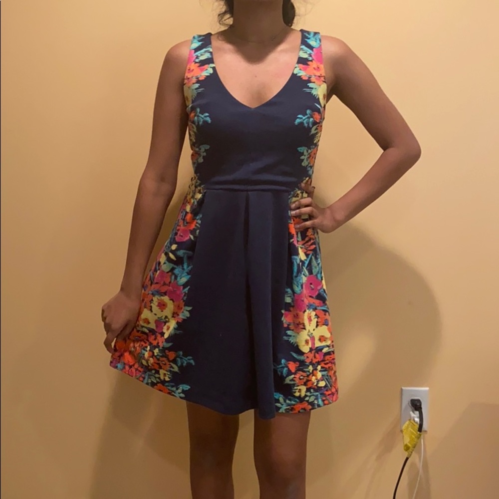 Multi color floral dress
